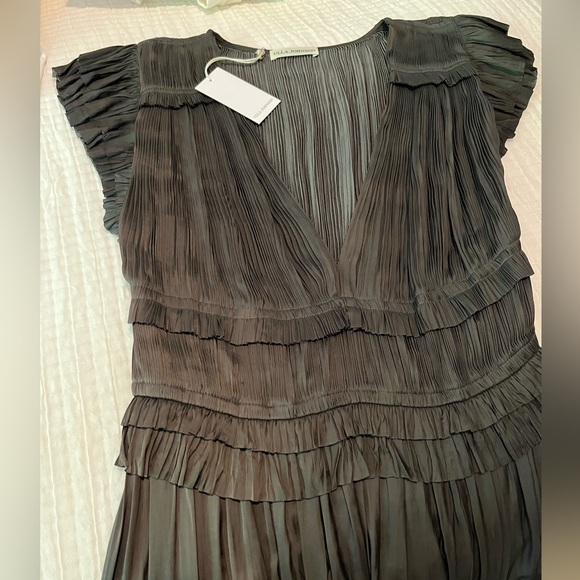 NWT Ulla Johnson size 4 silk jolee dress. Pleated all over. - Picture 9 of 10